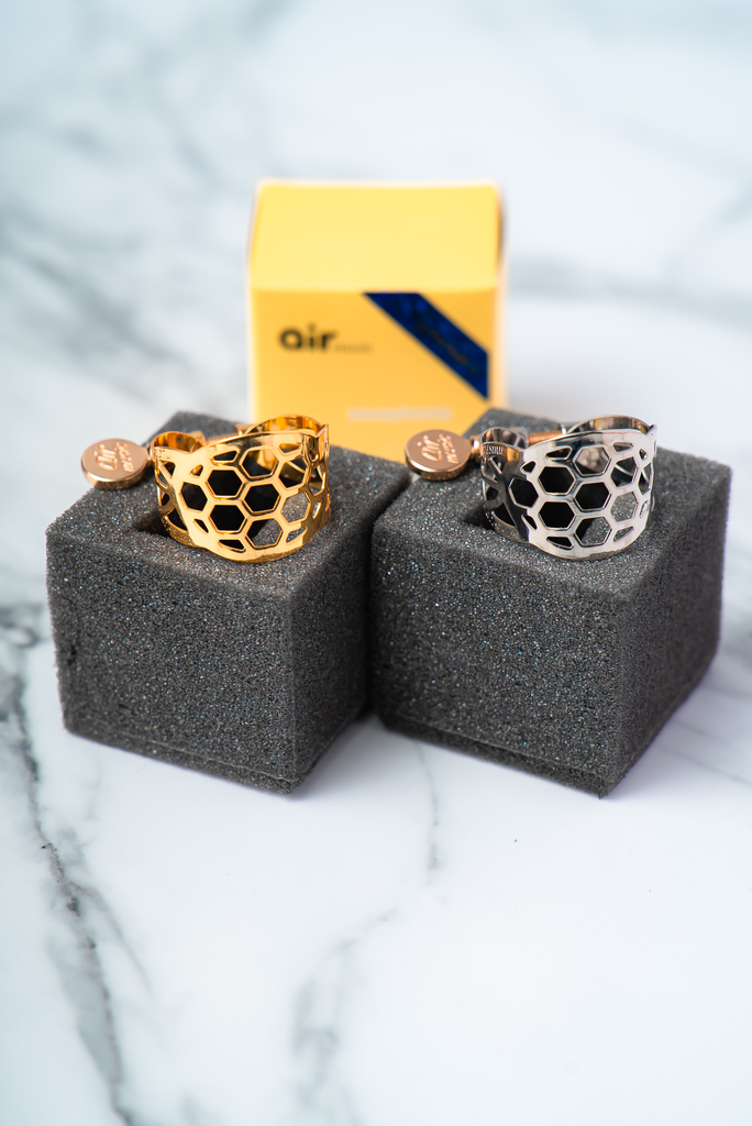 Honeycomb Ligature (Soprano, Gold)